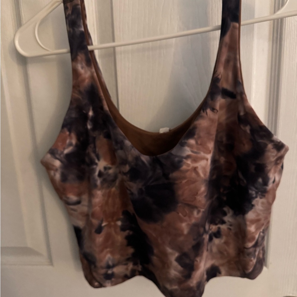 lululemon athletica Tie-Dye Tank Top - Brown and Black